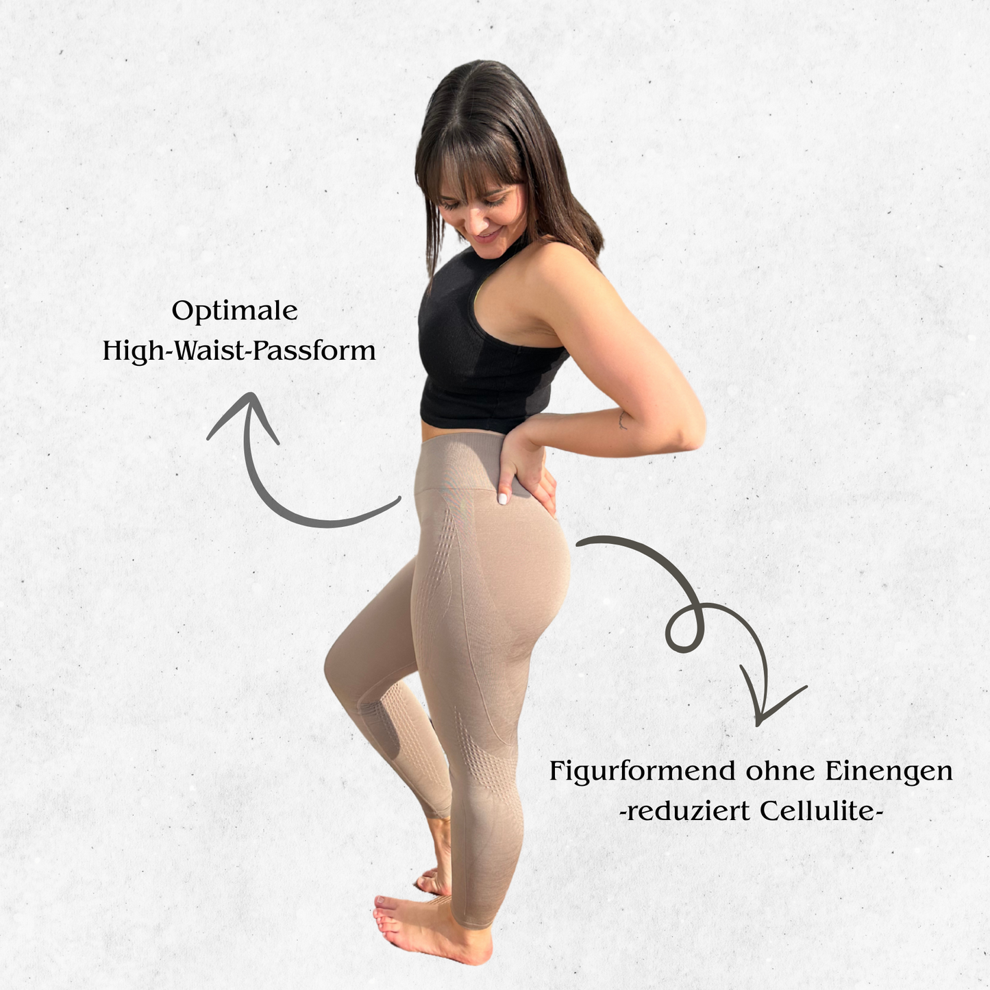 Seamless Scrunch High-Waist Leggings - Anti-Cellulite Effekt
