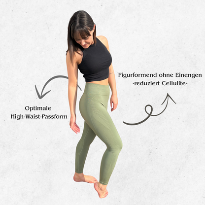 Seamless Scrunch High-Waist Leggings - Anti-Cellulite Effekt