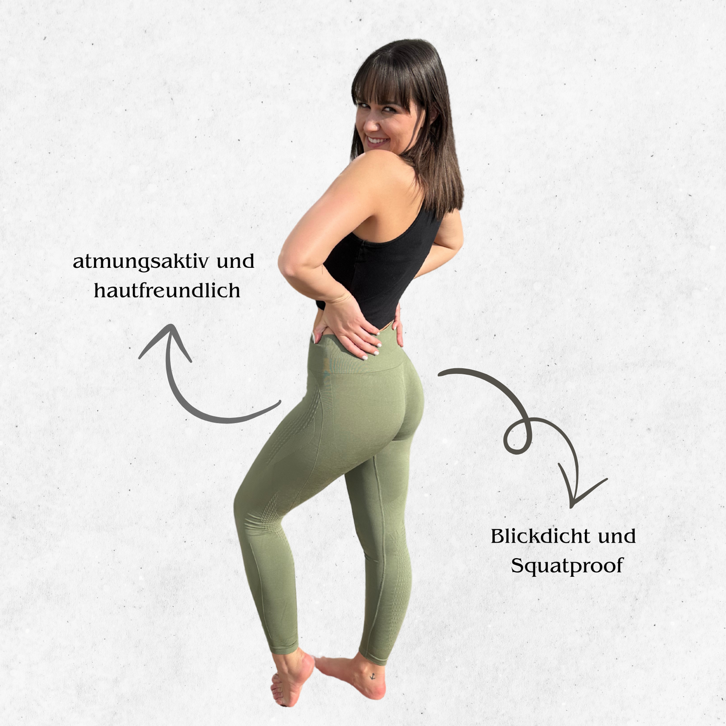 Seamless Scrunch High-Waist Leggings - Anti-Cellulite Effekt