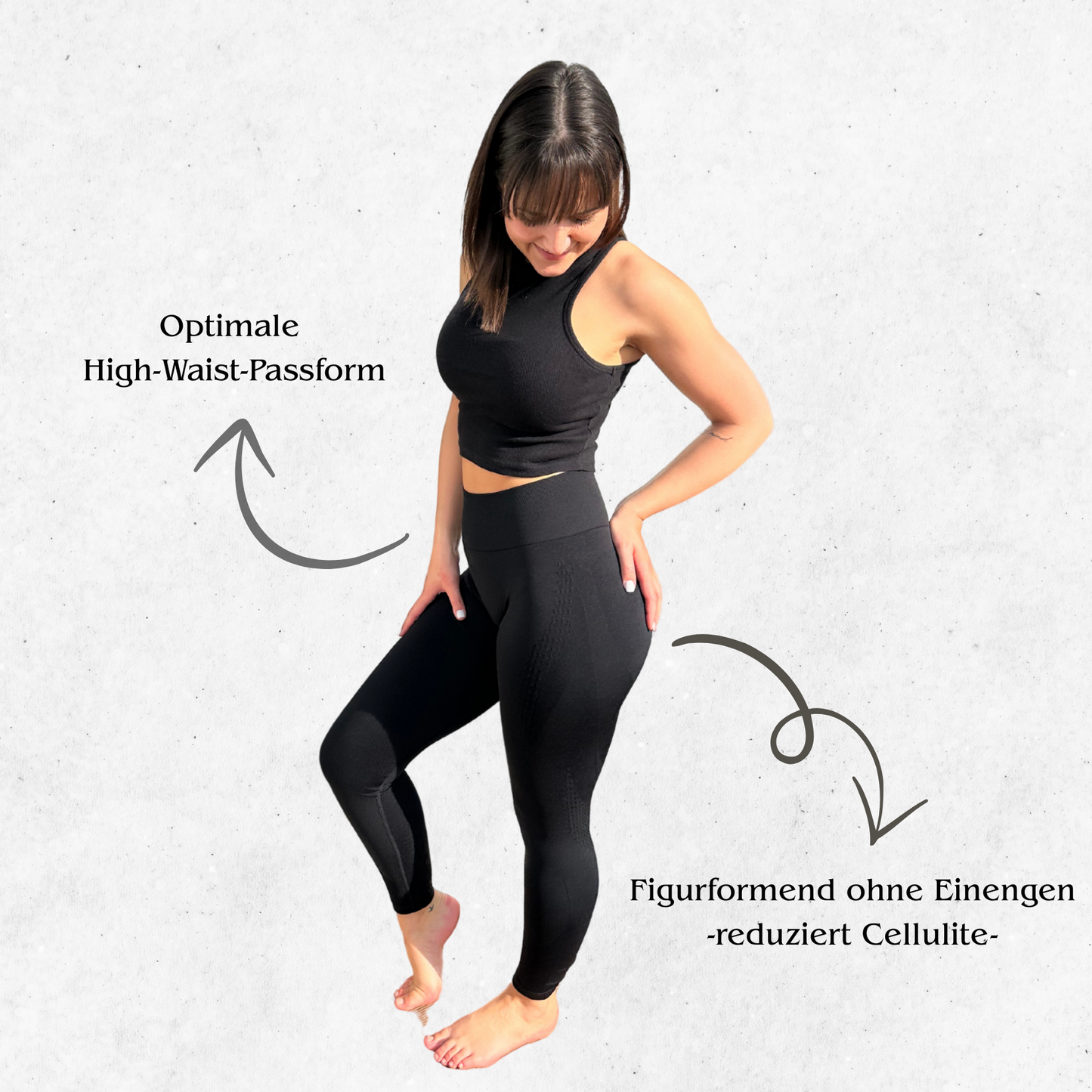 Seamless Scrunch High-Waist Leggings - Anti-Cellulite Effekt